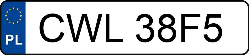 Numer rejestracyjny CWL 38F5 posiada VOLVO V40 1.9 D MR`96 V40 1.9 D MR`96 - CWL38F5