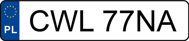 Numer rejestracyjny CWL 77NA posiada OPEL Vectra B 1.6i Kat. MR`95 GL Plus - CWL77NA