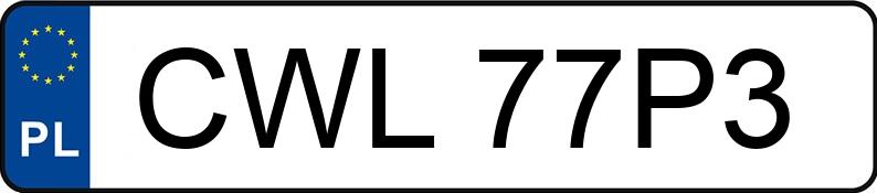Numer rejestracyjny CWL 77P3 posiada FORD Galaxy 2.0 MR`95 GLX - CWL77P3