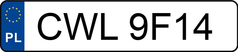 Numer rejestracyjny CWL 9F14 posiada BMW 320 D - CWL9F14