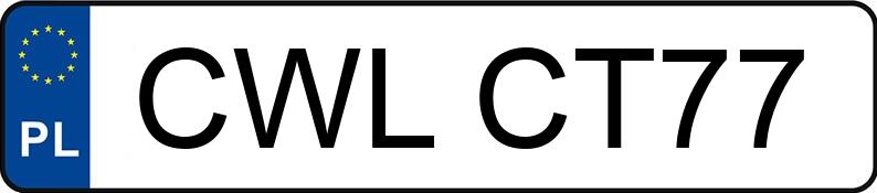 Numer rejestracyjny CWL CT77 posiada BMW 520 Diesel DPF MR`10 E5 F10 520 Diesel DPF MR`10 E5 F10 - CWLCT77