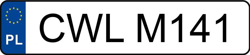 Numer rejestracyjny CWL M141 posiada FORD Escort 1.6i MR`91 CL - CWLM141 Numer rejestracyjny CWL M141 posiada FORD Escort 1.6i MR`91 CL - CWLM141