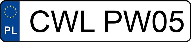 Il numero di registrazione CWL PW05 ha ROMET MOTORS RM125 SK125 - CWLPW05