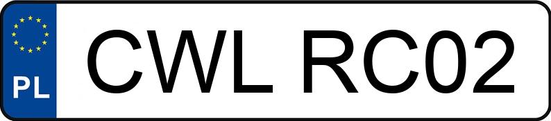 Le numéro d’enregistrement CWL RC02 a VOLKSWAGEN Passat GP 1.9 TDI MR`00 E3 Trendline - CWLRC02