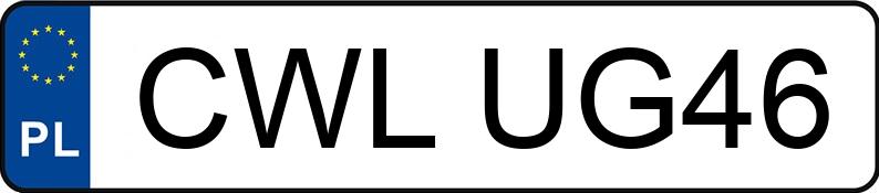 Numer rejestracyjny CWL UG46 posiada POM-ZŁOCIENIEC T070 - CWLUG46
