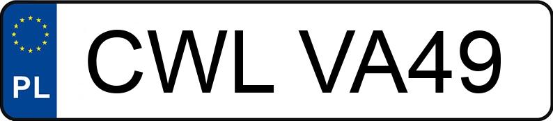 Numer rejestracyjny CWL VA49 posiada VOLKSWAGEN POLO 1.4 KAT - CWLVA49 Numer rejestracyjny CWL VA49 posiada VOLKSWAGEN POLO 1.4 KAT - CWLVA49