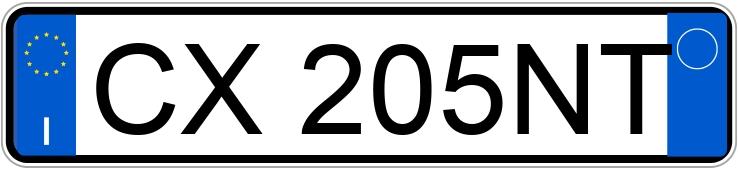 Numer rejestracyjny CX205NT posiada SMART fortwo 1a serie