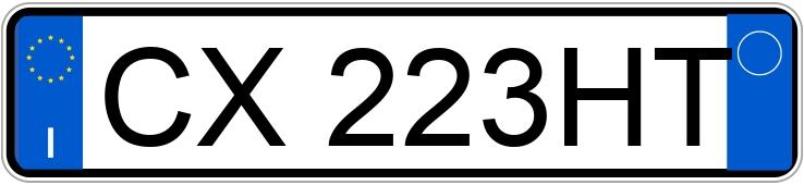 Numer rejestracyjny CX223HT posiada FIAT Panda 2a serie Numer rejestracyjny CX223HT posiada FIAT Panda 2a serie