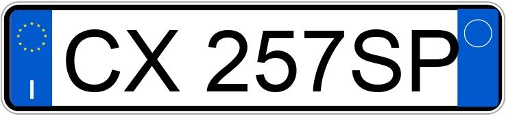 Numer rejestracyjny CX257SP posiada ALFA ROMEO 159