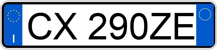 Numer rejestracyjny CX290ZE posiada FIAT Punto 3a serie Numer rejestracyjny CX290ZE posiada FIAT Punto 3a serie