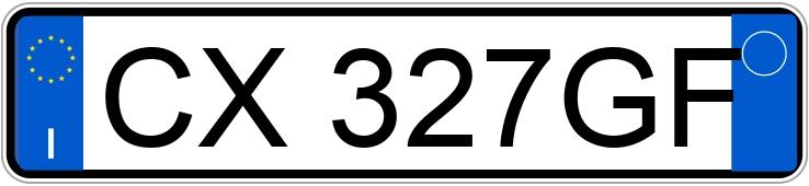 Numer rejestracyjny CX327GF posiada FIAT Punto 3a serie