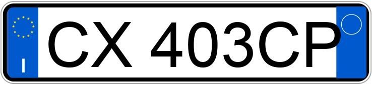 Numer rejestracyjny CX403CP posiada MERCEDES Classe A