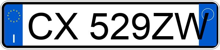 Numer rejestracyjny CX529ZW posiada VOLKSWAGEN Golf 5a serie