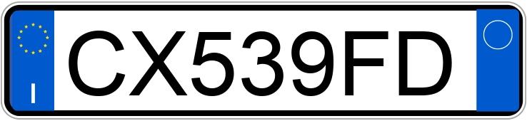 Numer rejestracyjny CX539FD posiada CITROEN C3 1a serie