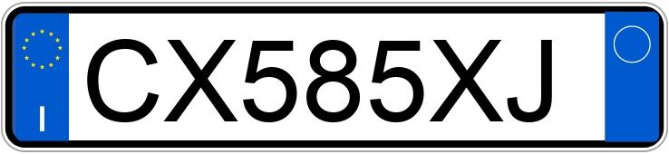 Numer rejestracyjny CX585XJ posiada BMW Serie 3