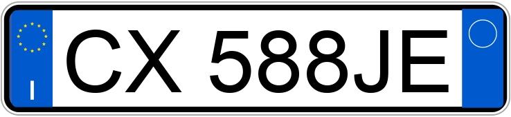 Numer rejestracyjny CX588JE posiada FIAT Panda 2a serie