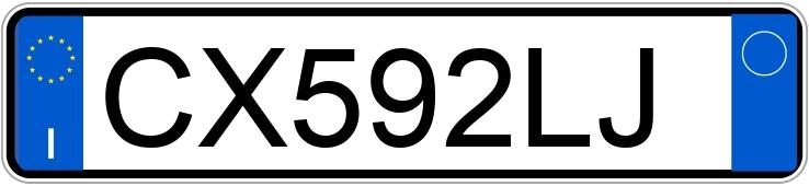 Numer rejestracyjny CX592LJ posiada MINI Mini 2a serie