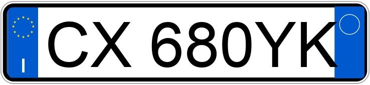 Numer rejestracyjny CX680YK posiada FIAT Panda 2a serie Numer rejestracyjny CX680YK posiada FIAT Panda 2a serie