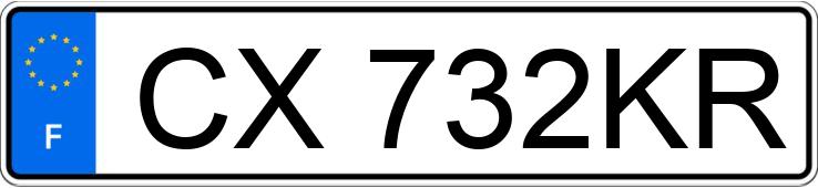 Numer rejestracyjny CX732KR posiada Pgo 250