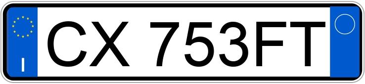 Numer rejestracyjny CX753FT posiada SEAT Leon 2a serie Numer rejestracyjny CX753FT posiada SEAT Leon 2a serie