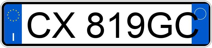 Numer rejestracyjny CX819GC posiada VOLKSWAGEN Golf 5a serie Numer rejestracyjny CX819GC posiada VOLKSWAGEN Golf 5a serie