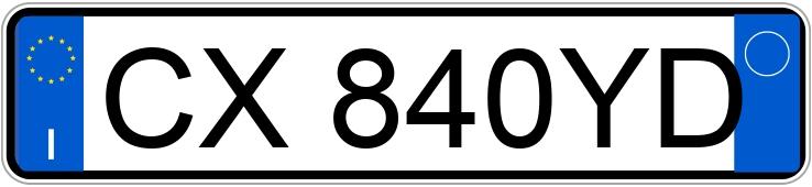 Numer rejestracyjny CX840YD posiada ALFA ROMEO 159