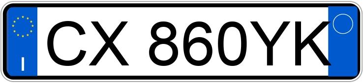 Numer rejestracyjny CX860YK posiada OPEL Meriva 1a serie Numer rejestracyjny CX860YK posiada OPEL Meriva 1a serie