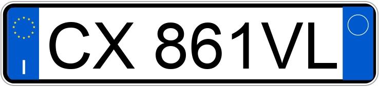 Numer rejestracyjny CX861VL posiada RENAULT Megane 2a serie