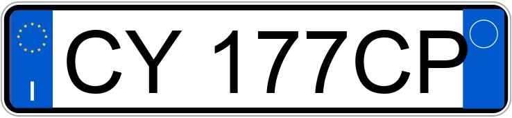 Numer rejestracyjny CY177CP posiada FIAT Croma