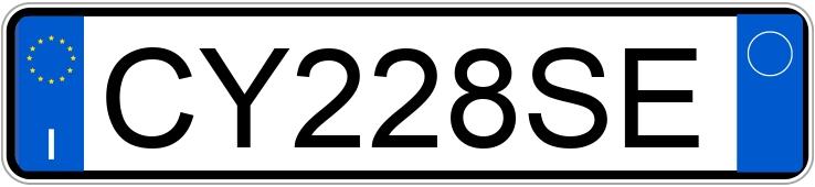 Numer rejestracyjny CY228SE posiada ALFA ROMEO 147 2a serie Numer rejestracyjny CY228SE posiada ALFA ROMEO 147 2a serie