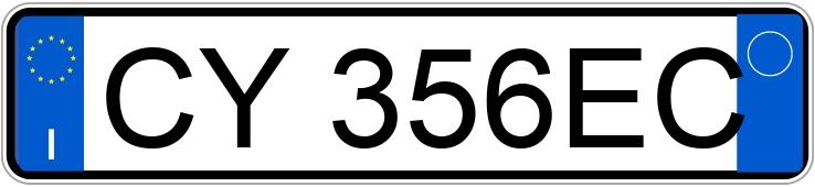 Numer rejestracyjny CY356EC posiada FORD Fiesta 5a serie