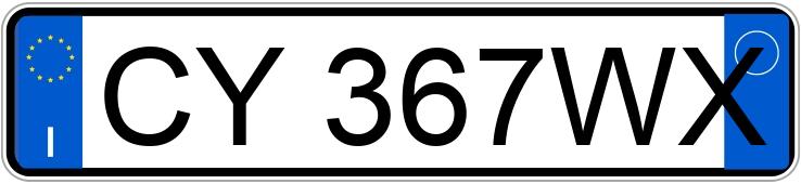 Numer rejestracyjny CY367WX posiada CHRYSLER PT Cruiser