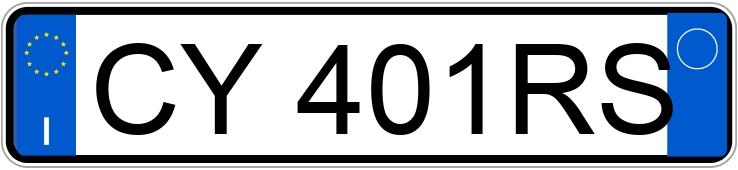 Numer rejestracyjny CY401RS posiada OPEL Zafira 2a serie