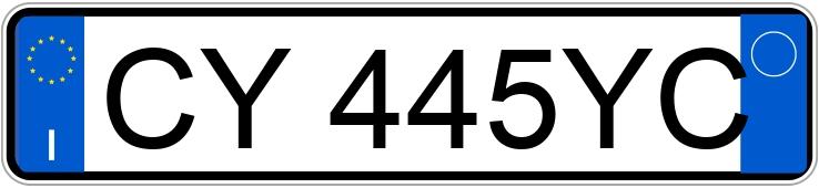 Numer rejestracyjny CY445YC posiada FIAT Idea