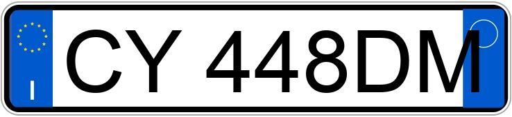 Numer rejestracyjny CY448DM posiada BMW X3