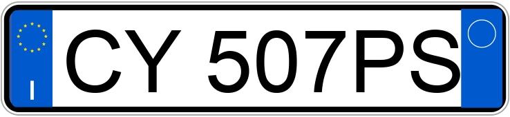 Numer rejestracyjny CY507PS posiada FIAT Grande Punto