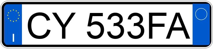 Numer rejestracyjny CY533FA posiada FIAT Punto 3a serie
