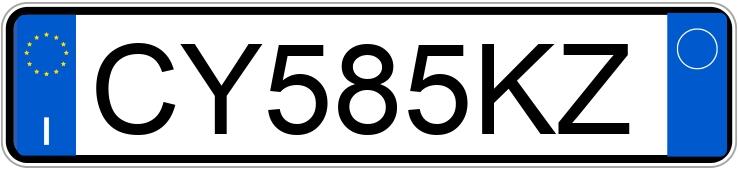 Numer rejestracyjny CY585KZ posiada TOYOTA Yaris Numer rejestracyjny CY585KZ posiada TOYOTA Yaris