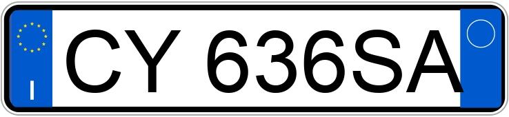 Numer rejestracyjny CY636SA posiada CITROEN C1