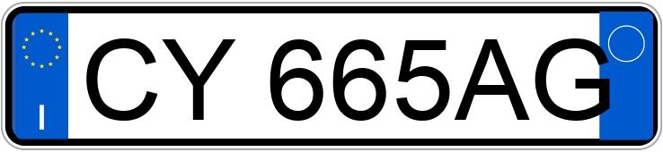 Numer rejestracyjny CY665AG posiada FIAT Panda 2a serie