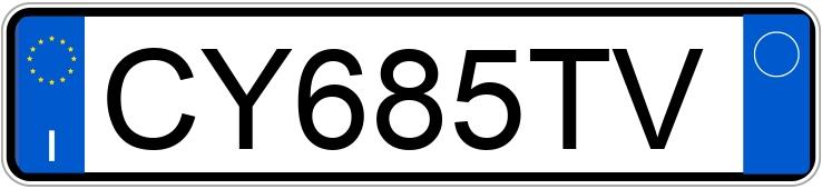 Numer rejestracyjny CY685TV posiada HONDA FR-V