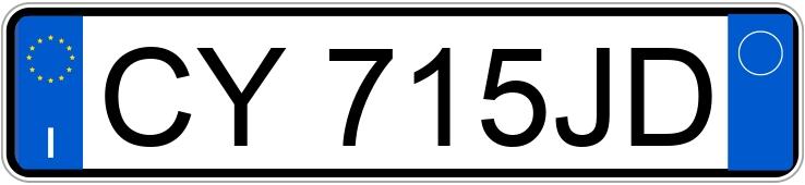 Numer rejestracyjny CY715JD posiada FIAT Panda 2a serie