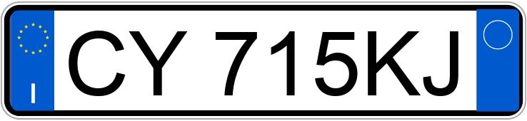 Numer rejestracyjny CY715KJ posiada AUDI A3 2a serie Numer rejestracyjny CY715KJ posiada AUDI A3 2a serie