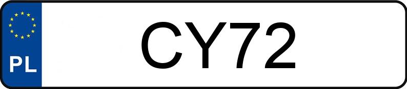 Numer rejestracyjny CY 72 posiada JAGUAR E-TYPE - CY72 Numer rejestracyjny CY 72 posiada JAGUAR E-TYPE - CY72
