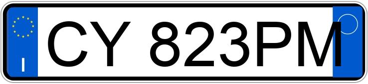 Numer rejestracyjny CY823PM posiada BMW X3