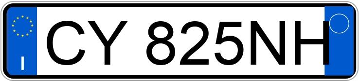 Numer rejestracyjny CY825NH posiada LANCIA Musa