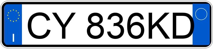 Numer rejestracyjny CY836KD posiada TOYOTA RAV4 2a serie Numer rejestracyjny CY836KD posiada TOYOTA RAV4 2a serie