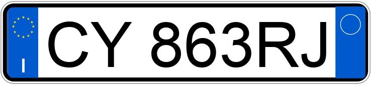 Numer rejestracyjny CY863RJ posiada BMW Serie 1