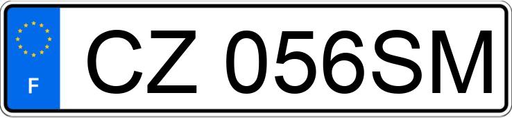 Numer rejestracyjny CZ056SM posiada AUDI A6