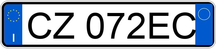 Numer rejestracyjny CZ072EC posiada CITROEN C3 1a serie